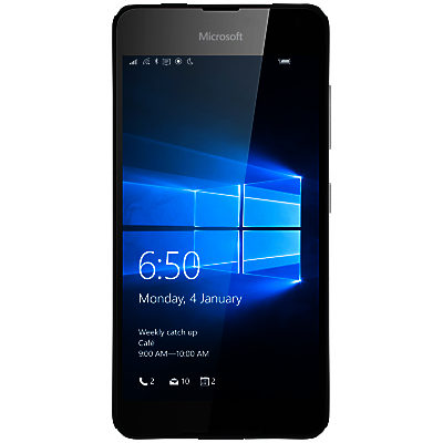 Microsoft Lumia 650 Smartphone, Windows Mobile, 5.0, 4G LTE, Sim Free, 16GB Black Microsoft Lumia 650 Smartphone, Windows Mobile, 5.0, 4G LTE, Sim Free, 16GB Black